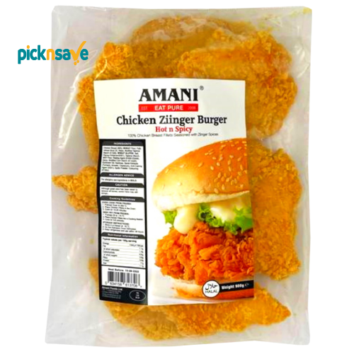 Amani Zinger Burger Fillets 875g