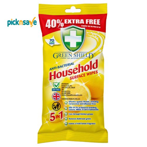 Green Shield Surface Wipes 70s