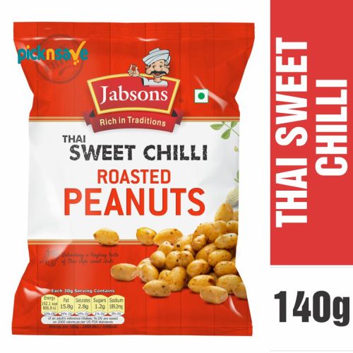 Jabsons Thai Sweet Chilli Peanuts 140g