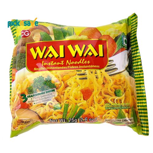 Wai Wai Veg Masala Noodles 75g